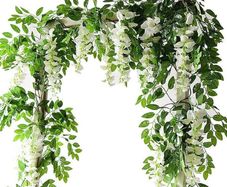 Artificial Wisteria Vine Garland Plants Flowers Arts For Ceremony Home Wedding Decoration