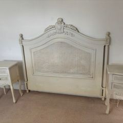 french style wooden headboard