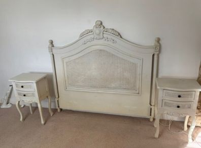 french style wooden headboard