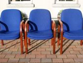 3 Upholstered Bentwood Chairs