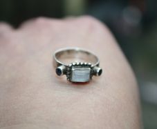 Vintage Sterling Silver 925, Mixed Gemstone Ring