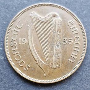 1935 Ireland Penny Coin