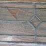 Antique Stunning Leaded Stained Glass Window Art  40,5" x 9" Image 7