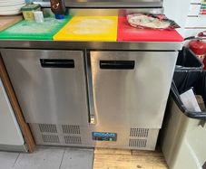 Polar prep counter 256Lt fridge