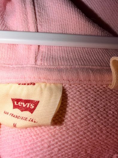 Levi's Floral Logo Pink Hoodie - Size M