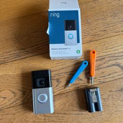 BUNDLE Ring Doorbell Battery Pro + Chime + Solar Charger