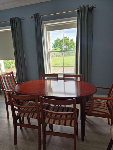 Dining table and chairs