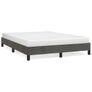 Bed Frame without Mattress Dark Grey 135x190 cm Double Double Velvet Image 3