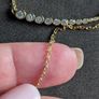 Solid silver and stones necklace chain Image 4