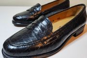 Amberone Spanish real leather black croc style Fresa low heel size UK 3.5 EU 36.5 brand new &amp; boxed SALE need to go