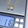 Vintage 9ct Gold Teardrop Pendant Necklace Fully Hallmarked Image 3