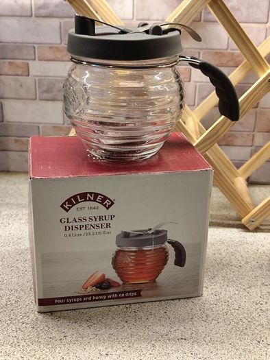 Brand New Kitchen Decor Bundle - Kilner Syrup, Croissant Butter Dish & Wine Rack