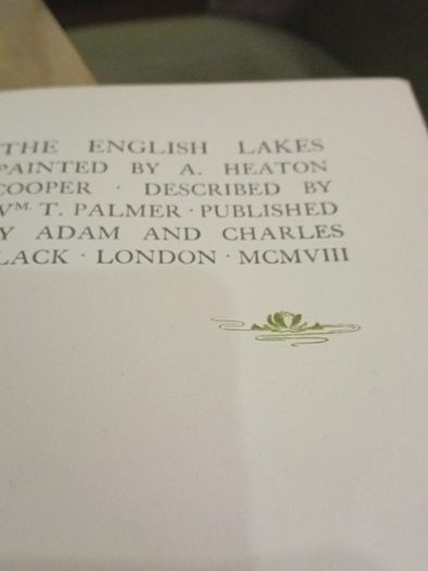 The English lakes  painted  By A Heaton Cooper Described By W T Palmer