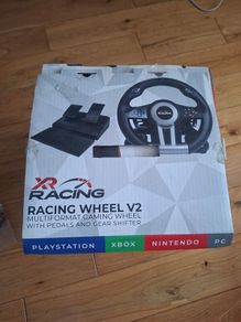 XR Racing Wheel V2 for Nintendo, PS, XBox and PC