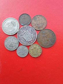 8 Coin Set British Pre Decimal Coins