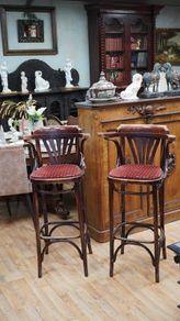 Pair of Vintage Bentwood Bar Stools
