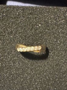 9ct Gold Cz Half Eternity Ring
