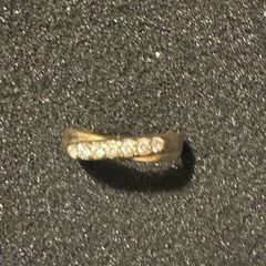 9ct Gold Cz Half Eternity Ring