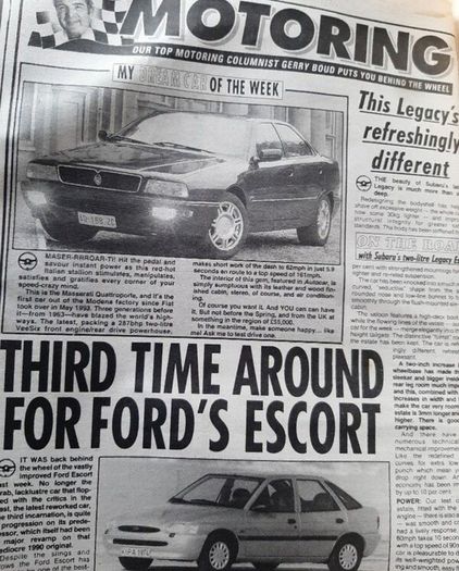 Vintage newspapers from 1994