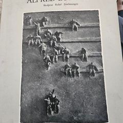 Aalfred Lorcher. Sculpture Relief Drawings.  First Edition Large Volume Paperback With Dustjacket In Good Condition.  See Photos For Same.