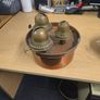 copper and brass paraffin lamps Image 2