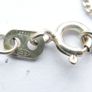 Vintage Sterling Silver 925 Necklace With Crystal Rectangle Pendant 5,8g length 18" Image 7