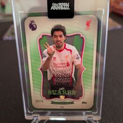 Luis Suarez Liverpool FC Topps Total Football Greatest Show card /75