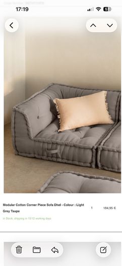 SKLUM 3 piece modular floor sofa