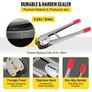 Manual Pallet Strapping Banding Kit, PET/PP Manual Strapping Tools Packing Machine 1000M Hand Strapping, Tensioner & Sealer for 12mm Strapping Image 4