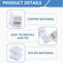30pcs 4-Pin LED Connectors 10Mm L-Shape Solderless Connector Kit Heat Resistant RGB LED Light Strip Connectors Quick Connector Solderless Unwired for 10Mm SMD5050 Multicolour Strips Splice Extend Image 2