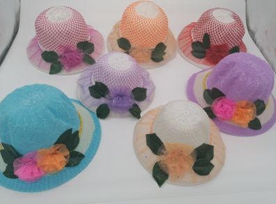 Girls Sun Hats With Flowers