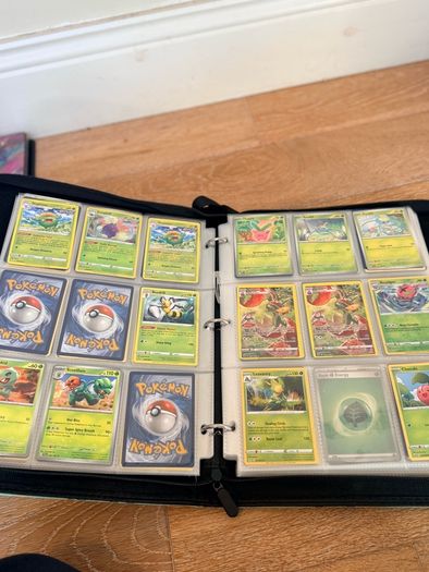 Pokemon folder full of cards