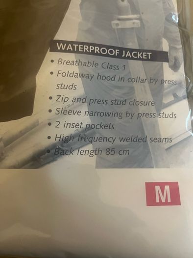 Rainproof suit
