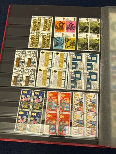 Stamp album with stamps