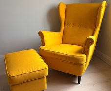 Ikea Strandmon Armchair & Footstool