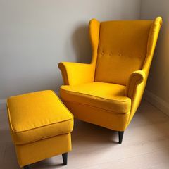 Ikea Strandmon Armchair & Footstool