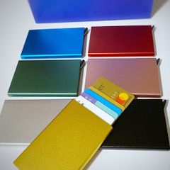 Brand new Attractive Aluminium Card protector - 7 metallic colours