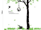 Big Green Tree Removable Wall Stickers Decor Vinyl Art Decal Office Living Room