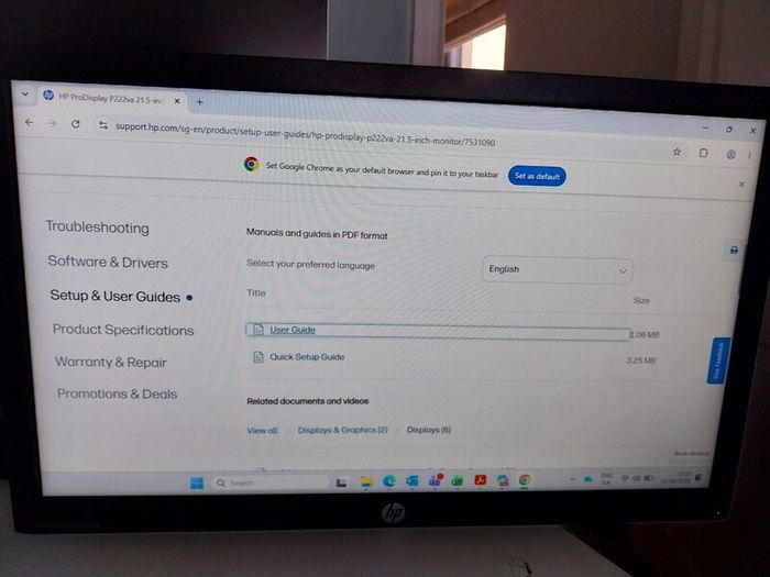 HP Monitors x2