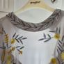 Stylish grey and lemon flower dress Image 2