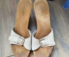 Leather heels