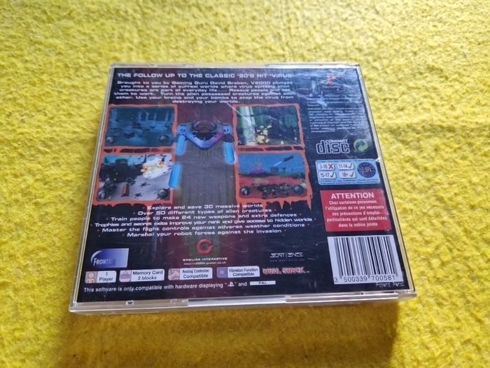 V2000 David Braben  PlayStation1 ps1 PlayStation2 ps2 games Original