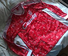 Retro long sleeve Liverpool Jersey XL