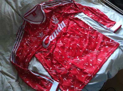 Retro long sleeve Liverpool Jersey XL