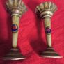 Rare Vintage  Souvenir  R.M.S. Scythia  Trumpet Vase  X 2 Image 7