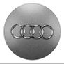 x4 audi grey centre caps 60mm Image 2