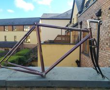 Track bike frame with fork 49 Cm