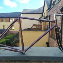 Track bike frame with fork 49 Cm