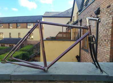 Track bike frame with fork 49 Cm