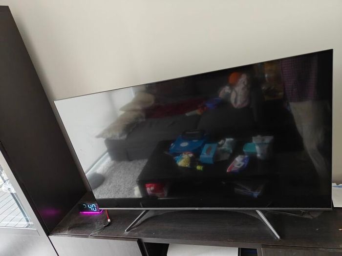 55 inch QLED TV with original box, stand and remote - excellent condition